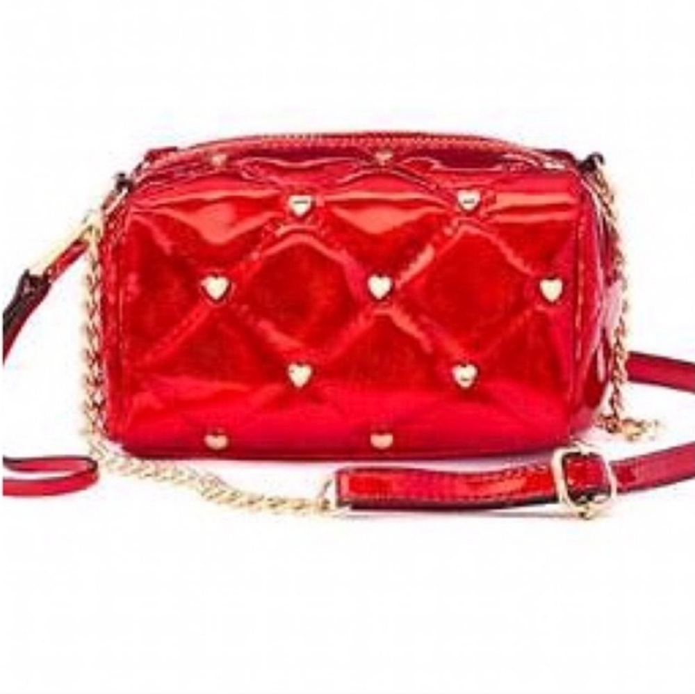 ** Juicy Couture Mini Adjustable Shoulder Strap Crossbody Purse/Wristlet Bag RED